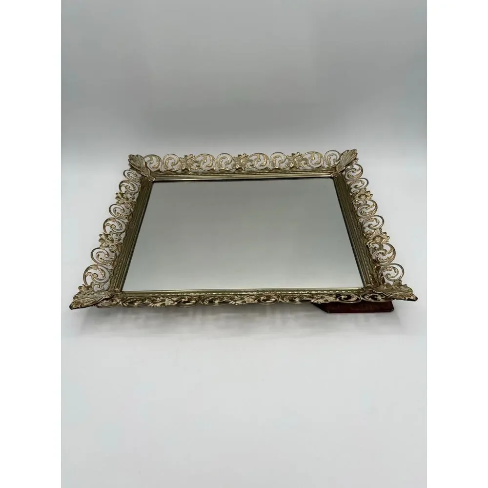 Vintage Rectangle Vanity Mirror 12x10